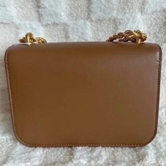 Tory Burch Tan Crossbody Bag with Gold Logo - Picture 2 of 5